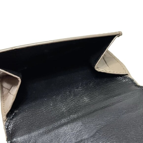 BALENCIAGA Cash Mini Wallet Brown Leather - Trifold Wallet 206-081525 - Picture 4 of 5